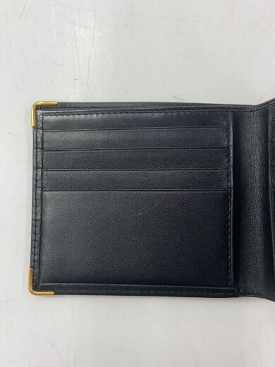 商品画像：2つ折り財布/レザー/BLK/無地/メンズ// 7