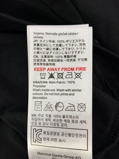 商品画像：長袖Tシャツ/L/ポリエステル/BLK/1016-01030// 4