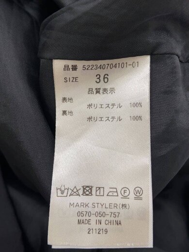 商品画像：ボトム/36/ポリエステル/BLK/無地/522340704101-01// 5
