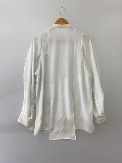 商品画像：長袖ブラウス/38/ポリエステル/WHT/無地/300GS230-0230// 2