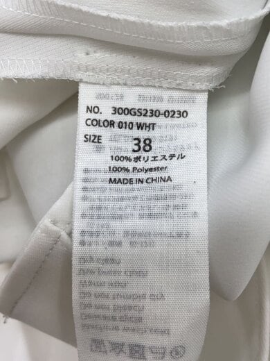 商品画像：長袖ブラウス/38/ポリエステル/WHT/無地/300GS230-0230// 4