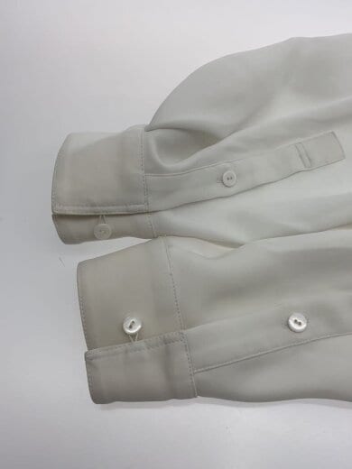 商品画像：長袖ブラウス/38/ポリエステル/WHT/無地/300GS230-0230// 5