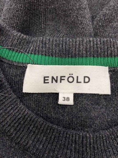 画像：ENFOLDニット・セーター(薄手)/38/ウール/GRY/無地/300BA270-3400//3