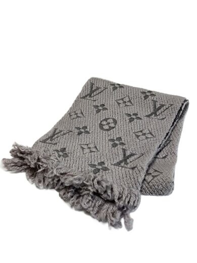 商品画像：エシャルプ・ロゴマニア_モノグラム/ウール/GRY/モノグラム/レディース 1