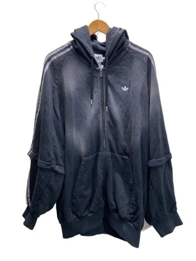 商品画像：ジップパーカー/XL/コットン/GRY/無地/KE9806// 1