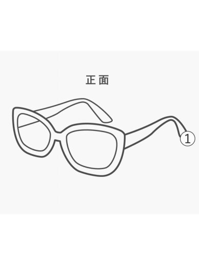 商品画像：サングラス/--/プラスチック/BLK/BLK/レディース/20-144// 8