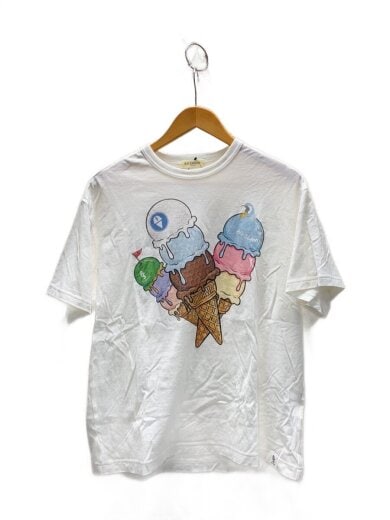 商品画像：Tシャツ/S/コットン/WHT/無地/8g26-016 1