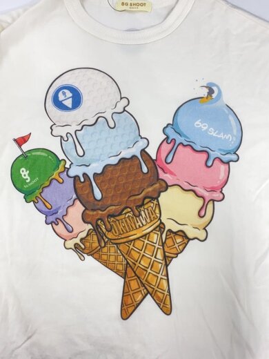 商品画像：Tシャツ/S/コットン/WHT/無地/8g26-016 6
