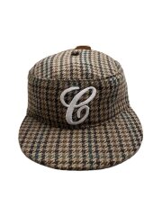 6CRAYON/キャップ/FREE/ウール/BRW/千鳥格子/メンズ