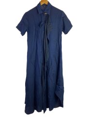 フロントフリルシャツワンピース/半袖ワンピース/1/NVY/YS-D02-207