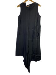 ノースリーブワンピース/1/コットン/BLK/無地/YZ-D12-011