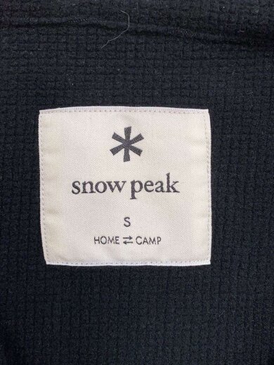 画像：snow peakフリースベスト/S/ポリエステル/BLK/FD0736-1003