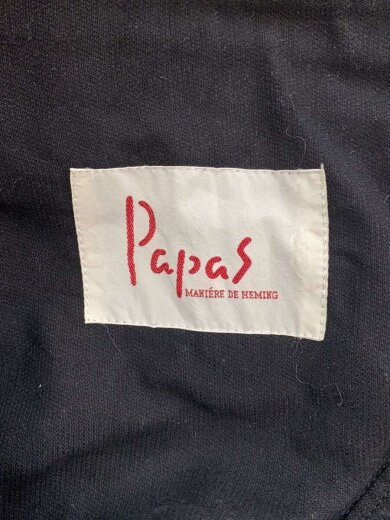 画像：Papasジャケット/S/コーデュロイ/BLK/D044FJM0113