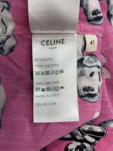 商品画像：22SS/by Hedi Slimane/半袖シャツ/レーヨン/PNK/総柄 5