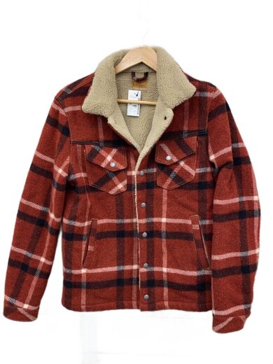 商品画像：ジャケット/S/ウール/RED/チェック 1