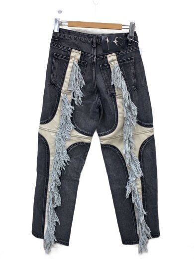 商品画像：24SS/MOHICAN LEATHER DENIM PANTS/1/コットン/GRY/TC24PT0402 2