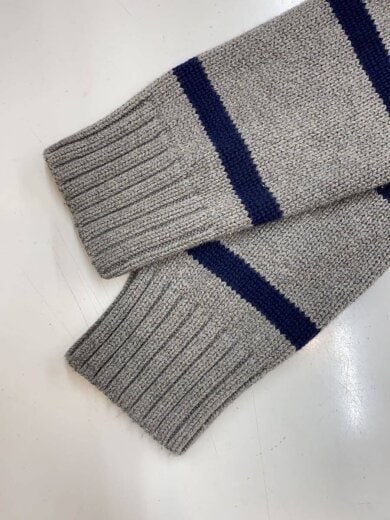 商品画像：ニット・セーター(薄手)/--/コットン/GRY/ボーダー/3324-7416 6