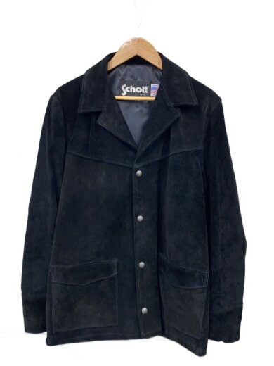 商品画像：レザージャケット・ブルゾン/38/スウェード/BLK/398 1