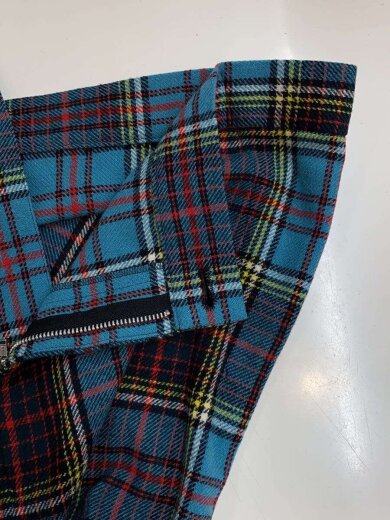 商品画像：変形/ロングスカート/S/ウール/BLU/チェック/jt-p020 3