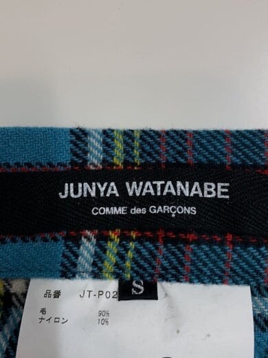 商品画像：変形/ロングスカート/S/ウール/BLU/チェック/jt-p020 4