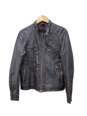 シングルライダースジャケット/3/牛革/BRW