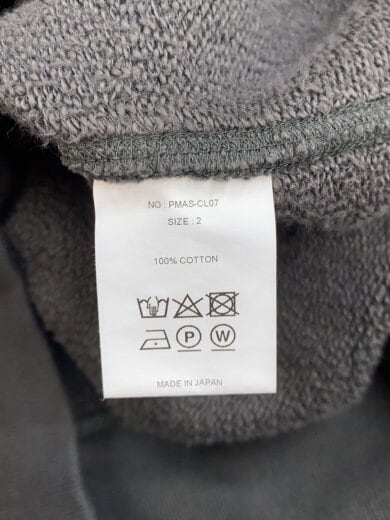 商品画像：ジップパーカー/2/コットン/GRY/PMAS-CL07 4