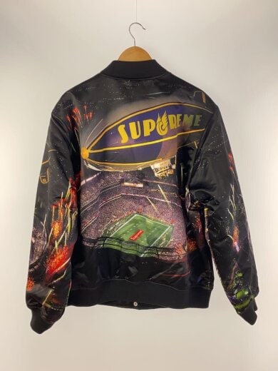 商品画像：スタジャン/XL/ポリエステル/BLK/総柄 2