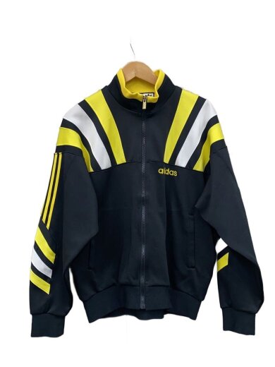 商品画像：デサント製/トラックジャケット/O/ポリエステル/BLK×YLW 1