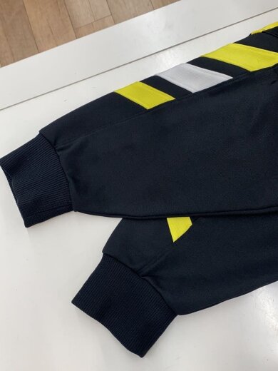 商品画像：デサント製/トラックジャケット/O/ポリエステル/BLK×YLW 6