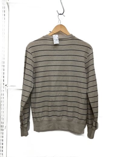 商品画像：初期タグ/香港製/長袖Tシャツ/M/コットン/KHK/ボーダー 2