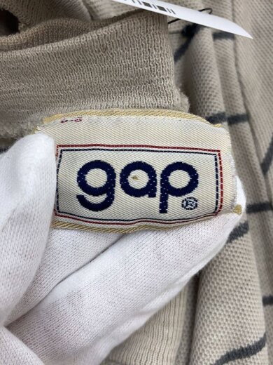 商品画像：初期タグ/香港製/長袖Tシャツ/M/コットン/KHK/ボーダー 3