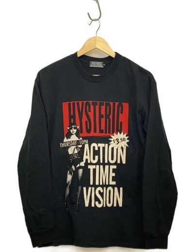 商品画像：長袖Tシャツ/M/コットン/BLK/プリント/02233CL01 1