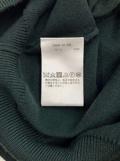商品画像：Wool Knit L/S T-Shirt/ニット・セーター(薄手)/2/ウール/GRN/24AAP-03-05K 4