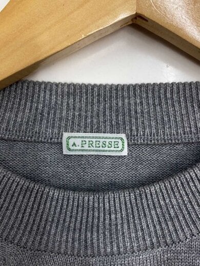 商品画像：Cotton knit L S T-Shirt/長袖Tシャツ/2/コットン/GRY/24SAP-03-06K 3