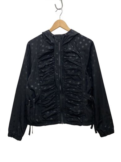 商品画像：ZIPUP HOODIE JACKET/ナイロンジャケット/S/ポリエステル/BLK/ドット/FC033002BW 1