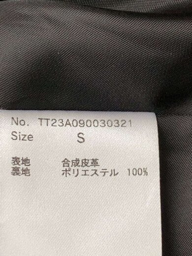 商品画像：トレンチコート/S/フェイクレザー/BLK/TT23A090030321// 5