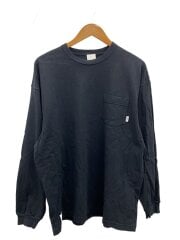 22AW/長袖Tシャツ/3/コットン/BLK/222ATDT-CSM02