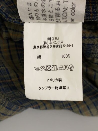 商品画像：長袖シャツ/M/コットン/KHK/チェック 4