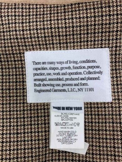 商品画像：ロイタージャケット/M/ポリエステル/BEG/千鳥格子 4