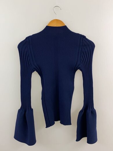 商品画像：フレアスリーブ/ニット・セーター(薄手)/1/ポリエステル/NVY/無地/CF004KN073EX 2