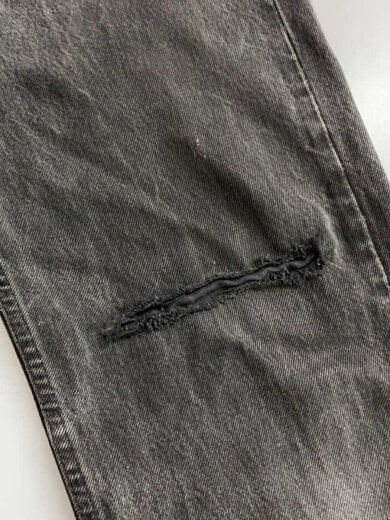 商品画像：USA製/ブラック後染/ボタン裏544/ストレートパンツ/32/デニム/BLK/無地/501-066 6