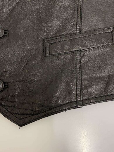 商品画像：ECHT LEATHER/ベスト/58/レザー/BLK/無地 7