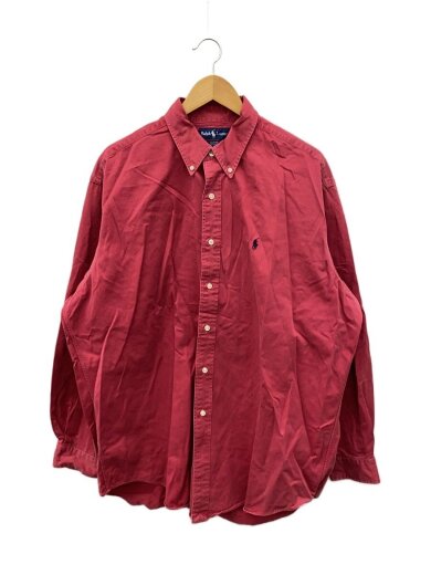 商品画像：長袖シャツ/XL/コットン/RED 1