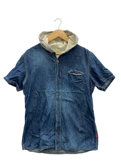 商品画像：半袖シャツ/4/デニム/IDG/無地 1