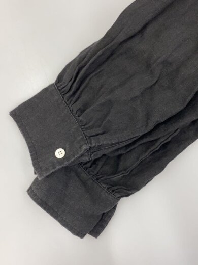 商品画像：シャツワンピース/--/リネン/BLK/無地/831101 5