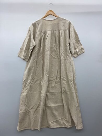 商品画像：長袖ワンピース/FREE/リネン/BEG 2