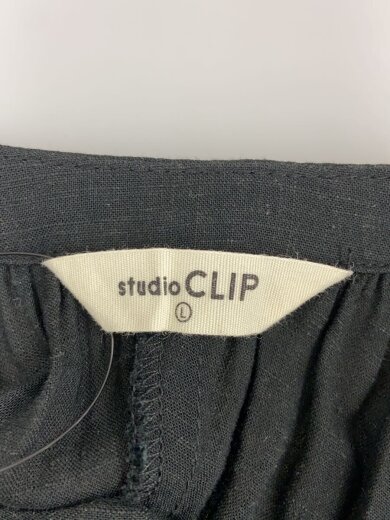 商品画像：半袖ワンピース/L/レーヨン/BLK 3