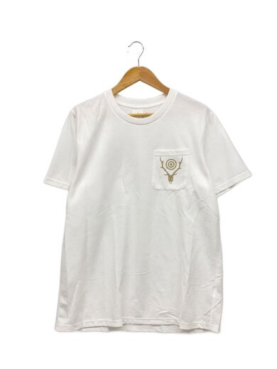 商品画像：S/S Round Pocket Tee/Tシャツ/XS/ポリエステル/WHT// 1