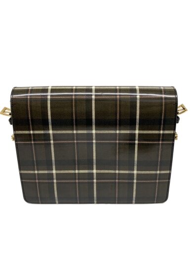 商品画像：Grace tartan-print shoulder bag/レザー/KHK/チェック// 3