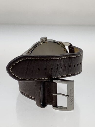 商品画像：ソーラー腕時計/アナログ/レザー/BRW/V158-0BC0 4